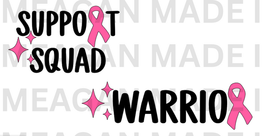 PRE ORDER Breast Cancer Awareness Shirt SUPPORT SQUAD